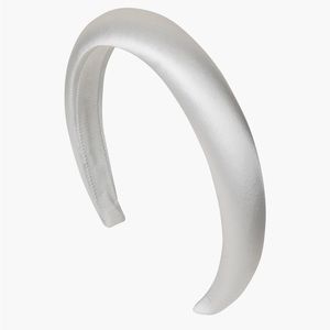 Jennifer Behr Tori Headband - satin, white